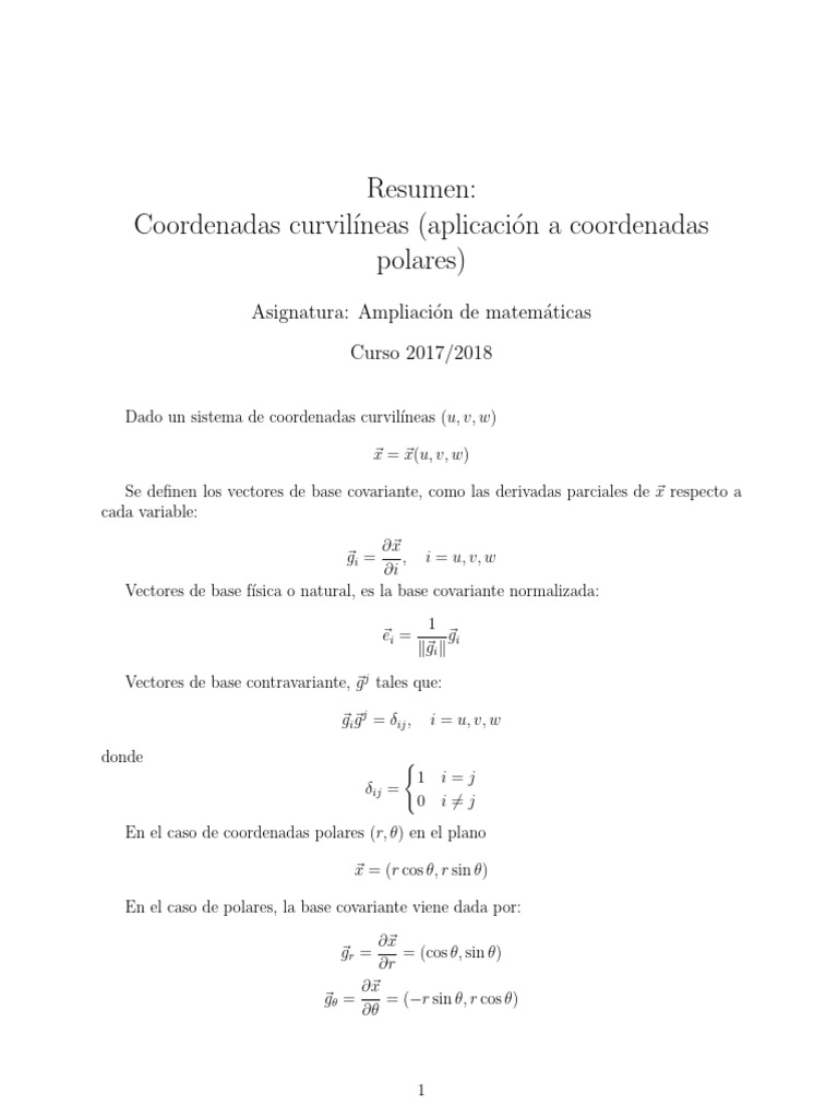 Derivada Covariante PDF Degradado Tensor