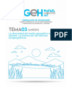 Tema 03. La Diversidad Del Medio Geografico en El Planeta. La Interaccion de Factores Ecogeograficos. Anexo.