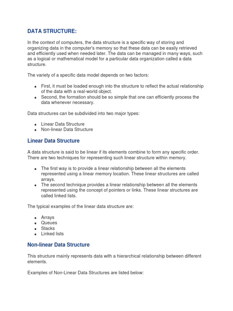 Data Structure | PDF