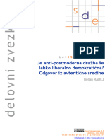 Sde - DZ - 1 - 22 - Je Anti-Postmoderna Družba Lahko Liberalno Demokratična (7jun2023)