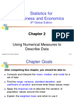 Numerical Measures To Describe Data