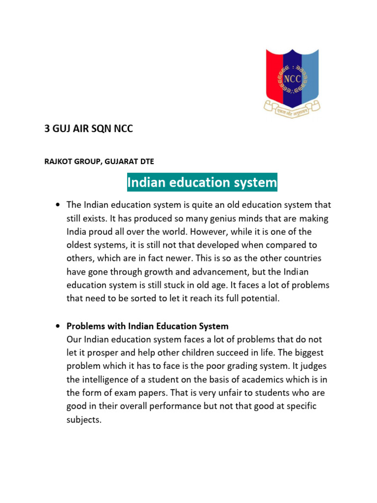 Challenges and Solutions in Indian Education | PDF | Cognitive ...