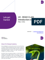 UX Introduction Class Demo