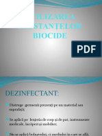 Utilizarea Substanţelor Biocide