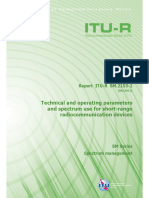 Technical and Operating Parameters and Spectrum Use For Short-Range Radiocommunication Devices - R-REP-SM.2153!2!2011-PDF-E