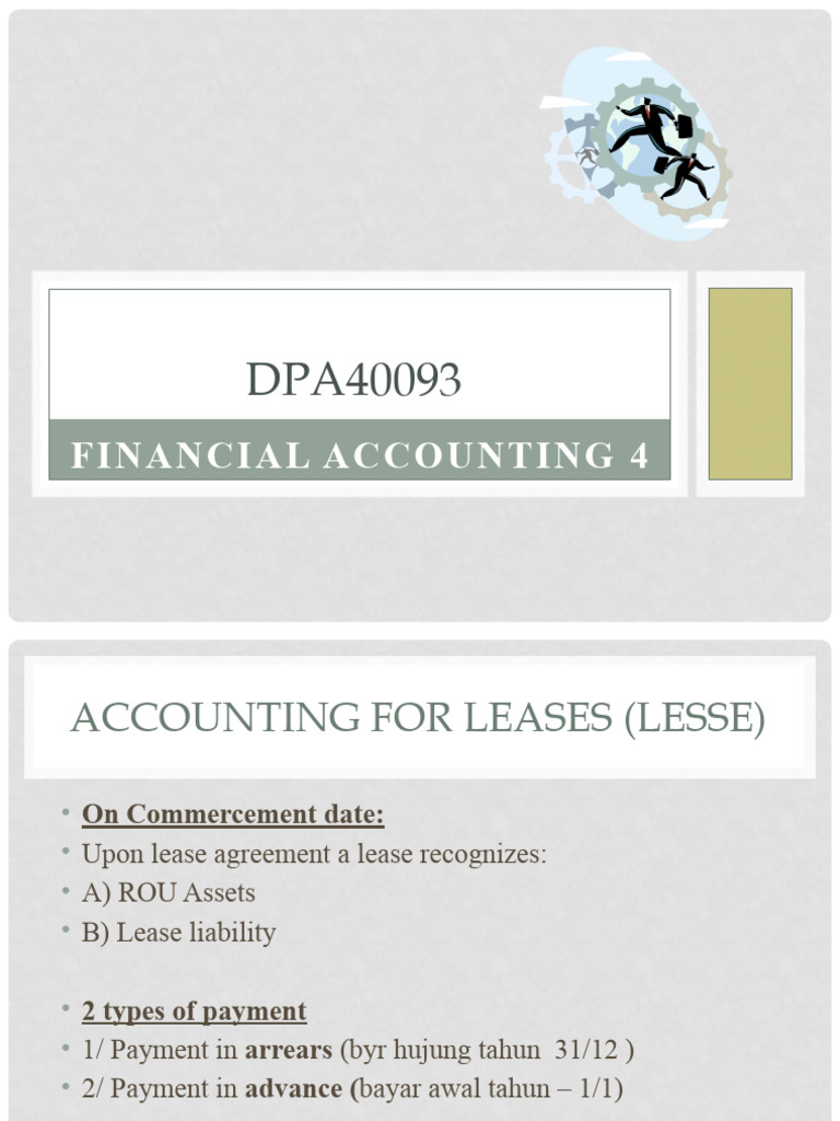 Leases Payment Of Arrears Pdf Depreciation Corporations