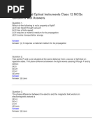 12th Physics MCQs (CH 9) With Answers