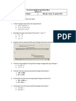 ULANGAN HARIAN MATEMATIKA (Bilangan Bulat)