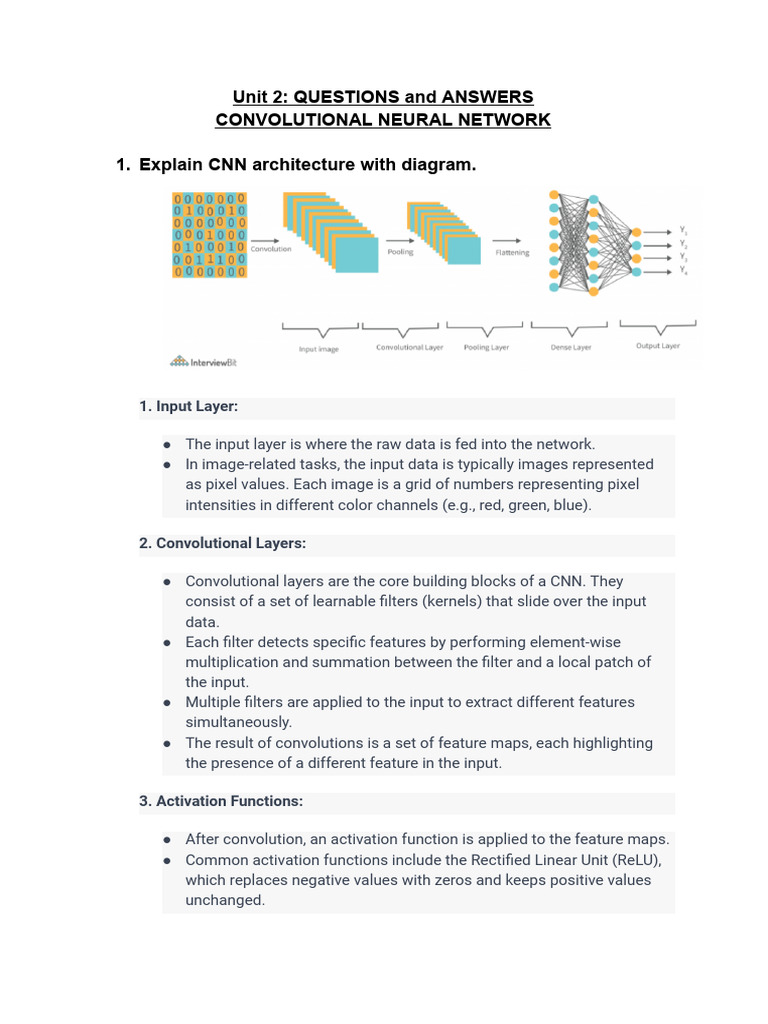 Unit 2 QUESTIONS and ANSWERS | PDF | Deep Learning | Artificial Neural ...