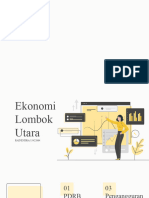 Analisis Ekonomi Kabupaten Lombok Utara