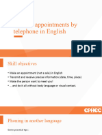 Telephone Appointment PPT STUDENT - Copie