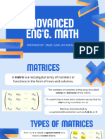 Advanced Engg. Math Matrices