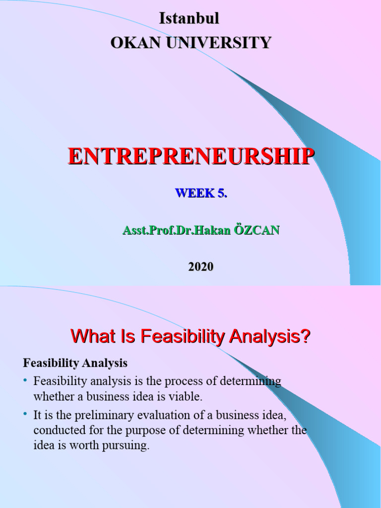 Timing for Feasibility Analysis | PDF | Feasibility Study | Business Model