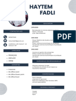 Blue Professional Modern CV Resume 3