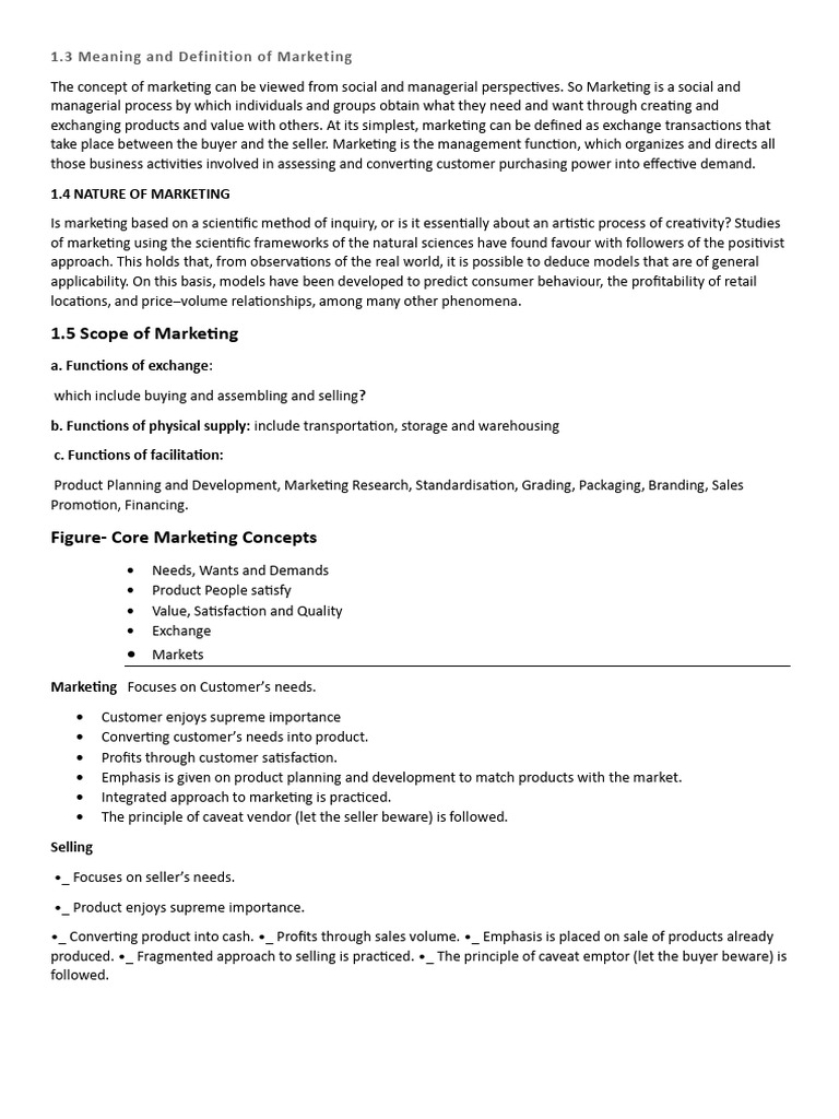 Marketing Management Pdf Marketing Sales