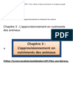 L'Approvisionnement en Nutriments Des Animaux - SVTez-Vous !