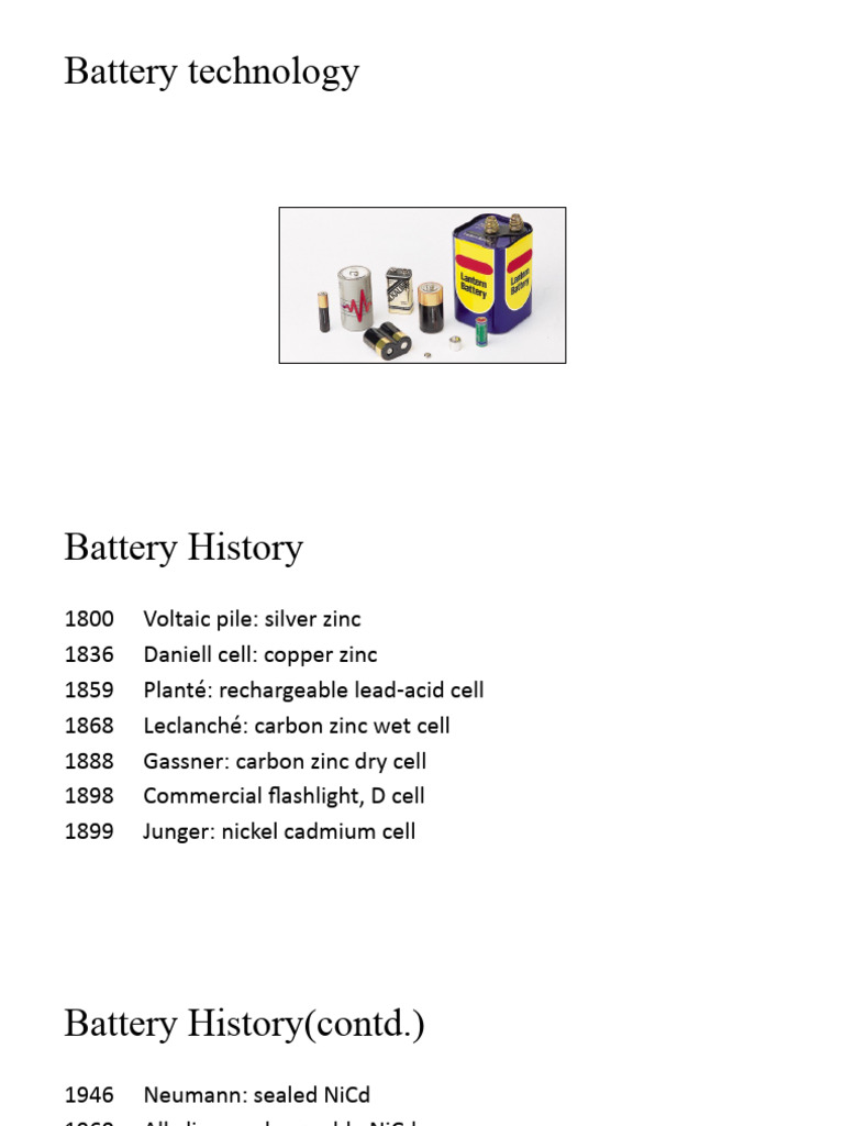 Types of Batteries PDF Rechargeable Battery Lithium Ion Battery