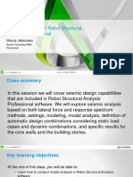 Presentation 5932 Seismic Analysisin Robot Structural Analysis Professional