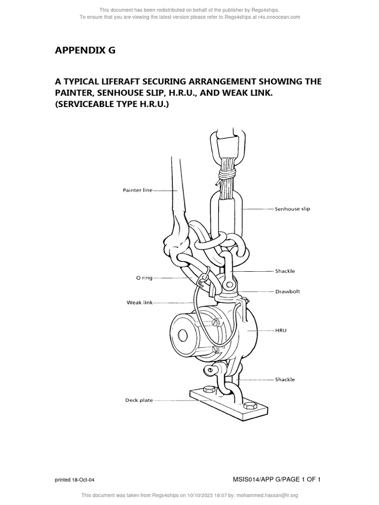 Liferaft Securing Guide | PDF | Business