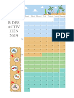 Calendrier Des Activités Estivales1