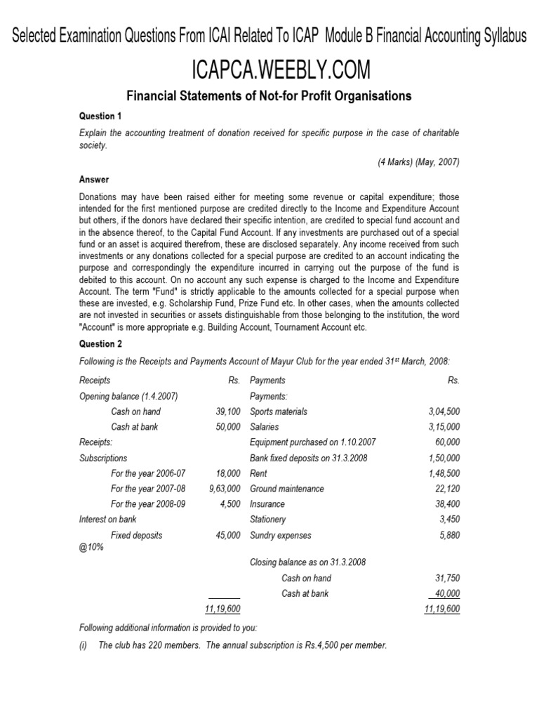 ACCOUNTING FOR NON PROFIT MAKING ORGANIZATION PDF NOTES visual data 6