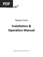 Kywoo Cura Installation & Operation Manual-V3.0