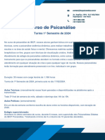 Curso de Psicanalise Março 2024