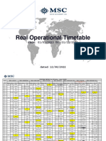 Operation Timetable 2023