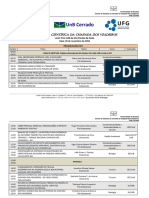 I Jornada Científica Da Chapada Dos Veadeiros: Local: Polo UAB de Alto Paraíso de Goiás Data: 30 de Novembro de 2018