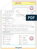 Série D'exercices N°6 - Math Dérivabilités - 3ème Sciences Exp (2022-2023) MR Douma Ali