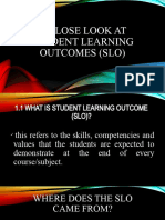 Students Learning Outcomes