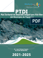 Ptdi Tiquipaya 2021 2025 Complementación Contenido - Corregido Cris