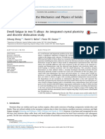 Dwell Fatigue in Two Ti Alloys An Integrated CR - 2016 - Journal of The Mechani