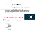 Actividades Básicas de La Vida Diaria (Avds)