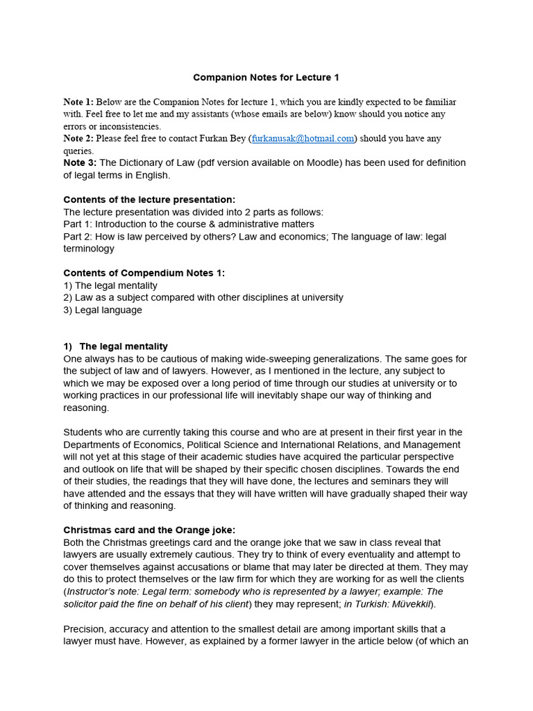 1 - Companion Notes For Lecture 1 - Fall2022 | PDF | Experiment ...
