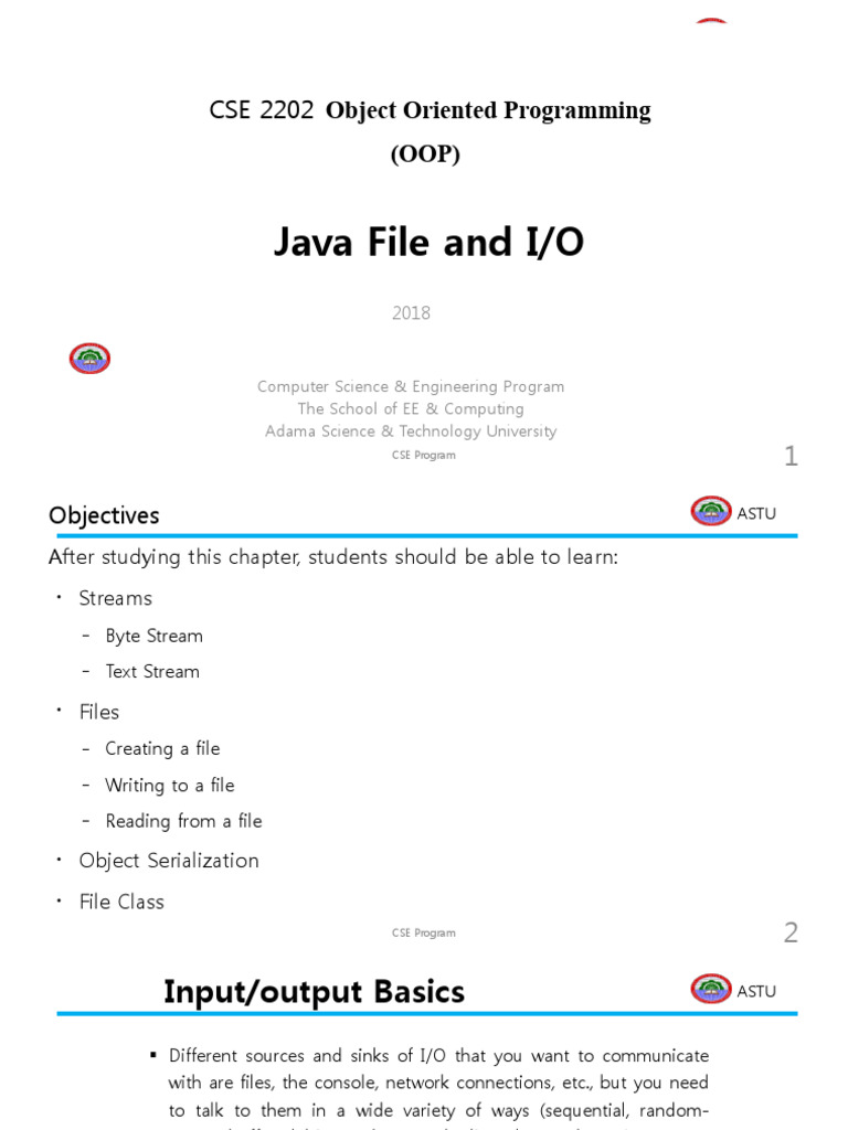 Java I/O Streams and File Handling | PDF | Class (Computer Programming ...