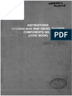 03 Instructions Hyundai Man B&W Diesel Engines Components No.1 S42MC (Code Book)