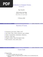 Introduction To Computer Science - Ryan Stansifer