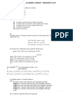 Algebra Linear