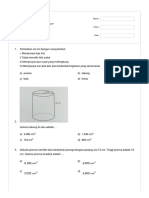 Soal Matematika Kelas 6 Tentang Bangun Ruang - Quizizz