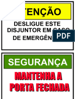 Placas de Sinalização Elétrica - Várias