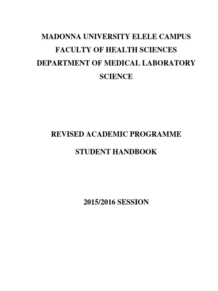 Medical Laboratory Science Handbook 2015 | PDF | Organic Chemistry ...