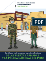De Las Fuerzas Armadas Y La Policía Nacional Del Perú: Cartilla de Instrucciones para Los Efectivos
