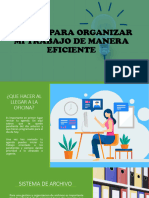 Pautas para Organizar Mi Trabajo de Manera Eficiente