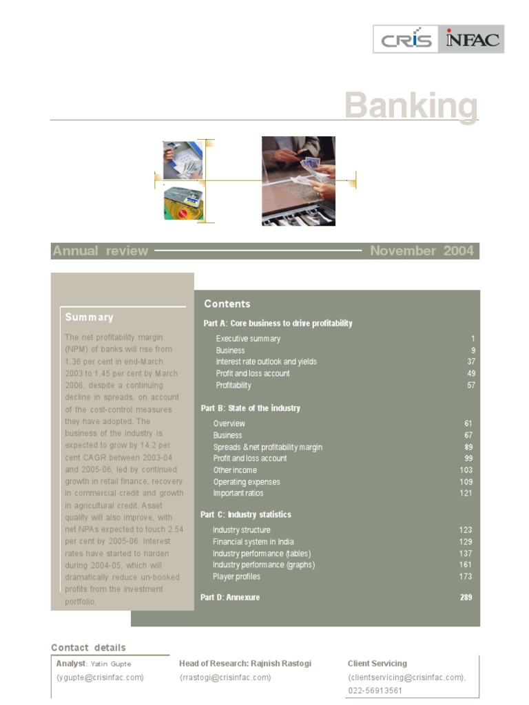 Banking | PDF | Banks | Reserve Bank Of India