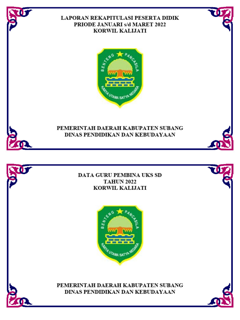 Rekap Peserta Didik Kalijati 2022 | PDF