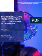 International Laws Perspecitve in The Legality of Bitcoin As A Currency