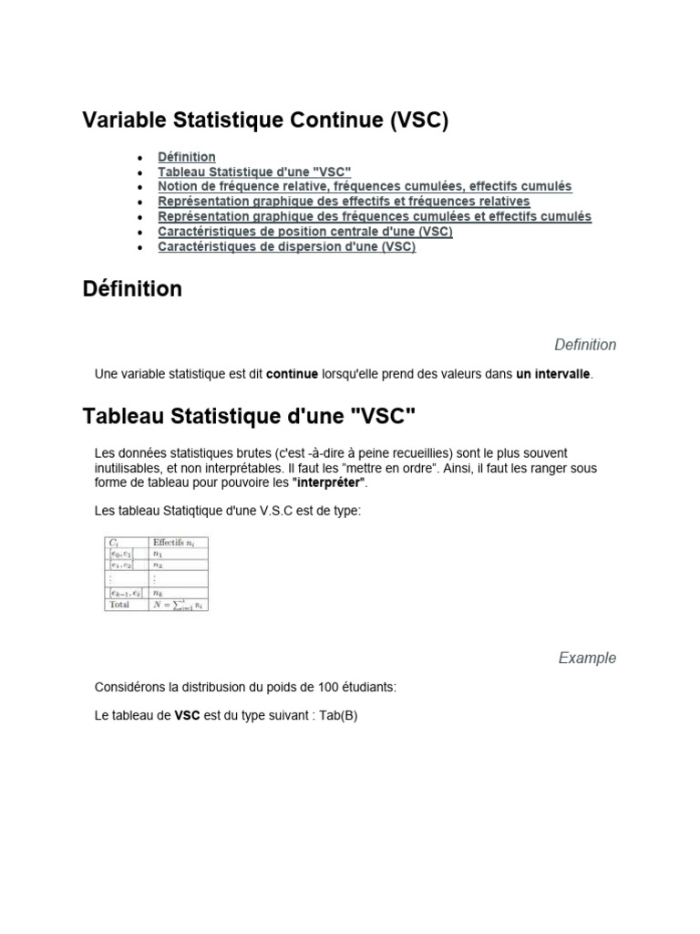 Fréquences et Histogrammes VSC | PDF | Statistiques | Histogramme