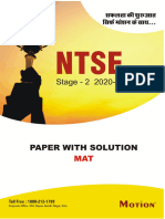 Paper and Solution - MAT