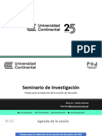 SEM DE INVESTIGACION Semana 11